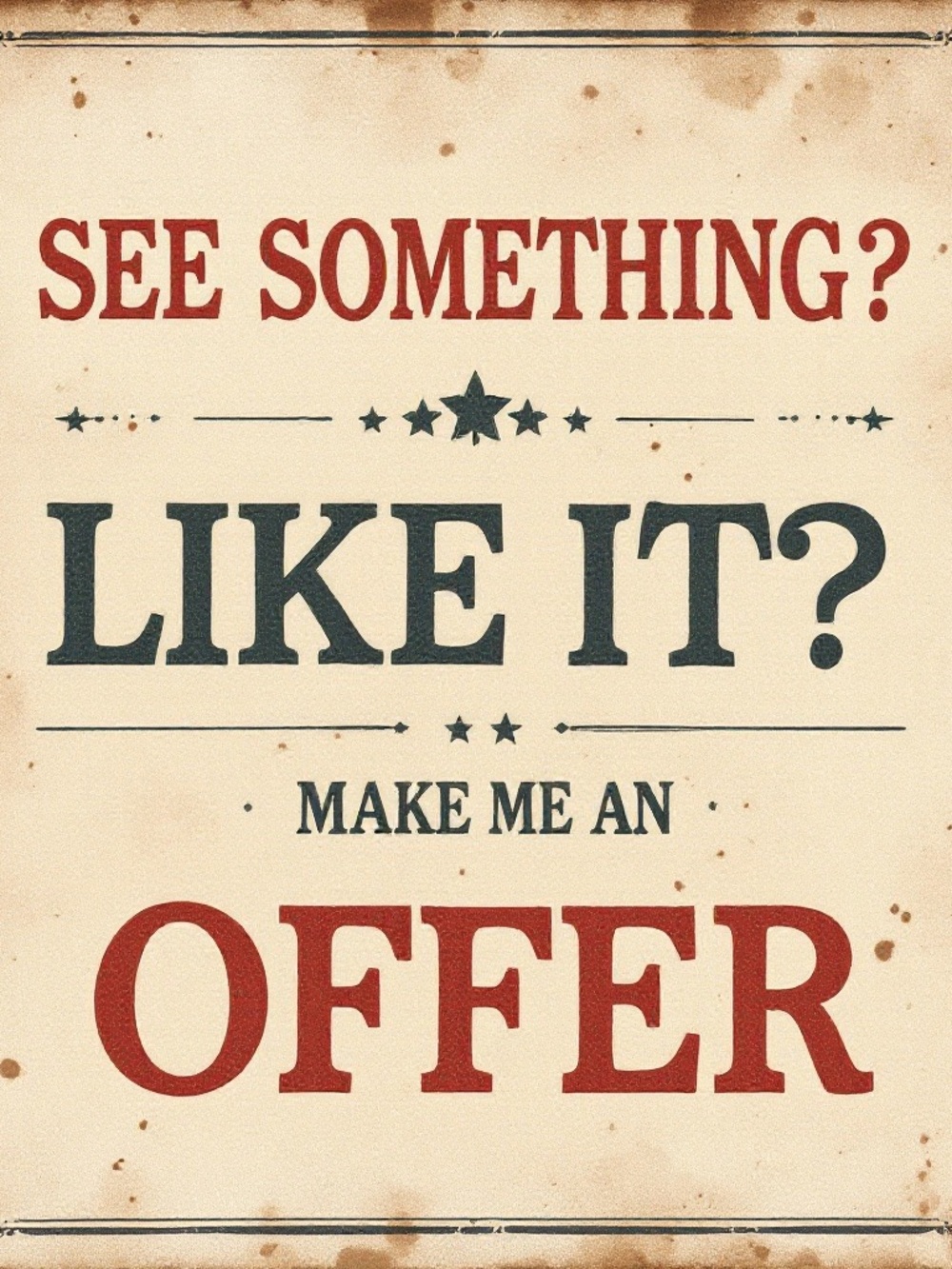 Make an offer!